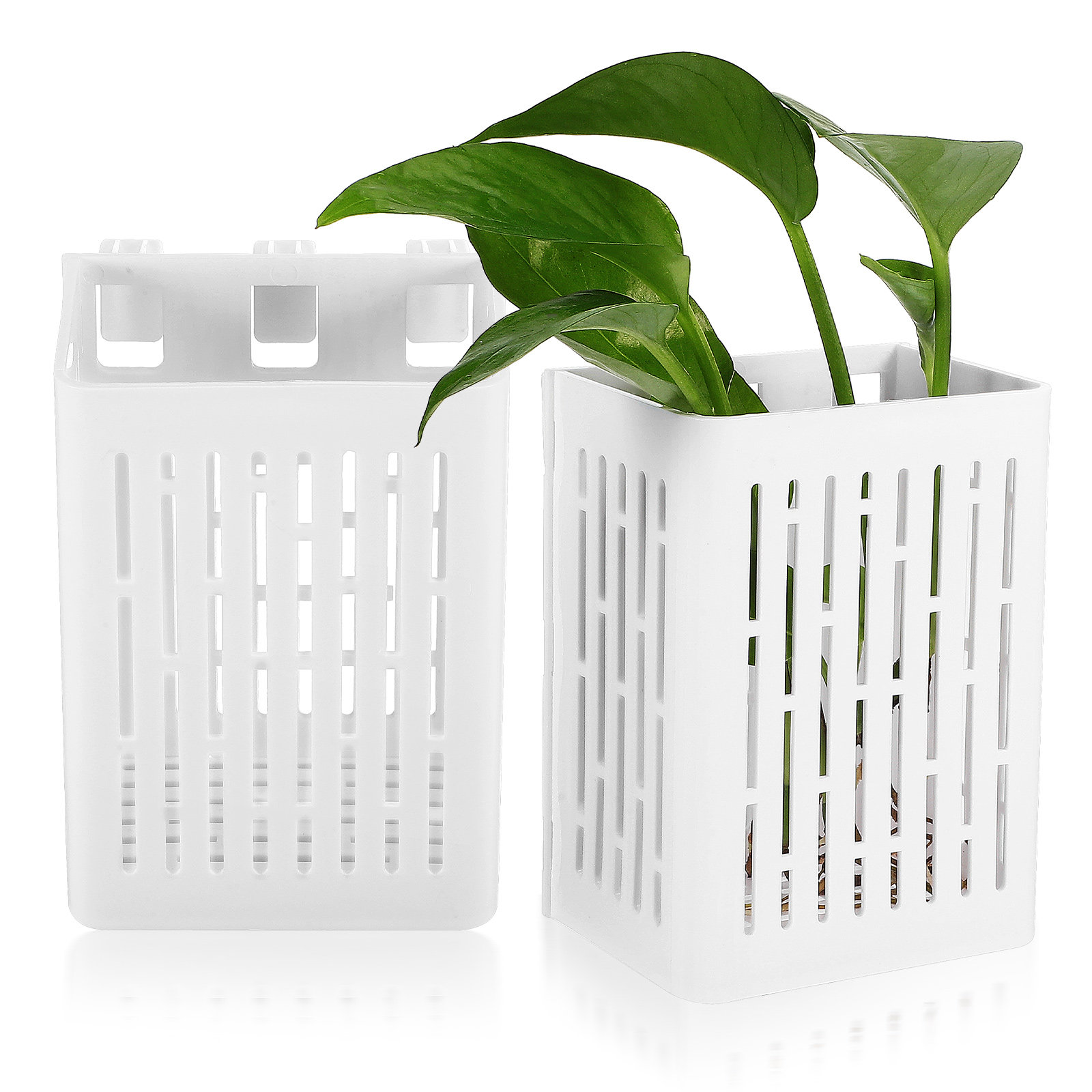 Aquarium Planted Setup - 2Pcs Aquatic Plant Basket Hanging Aquarium