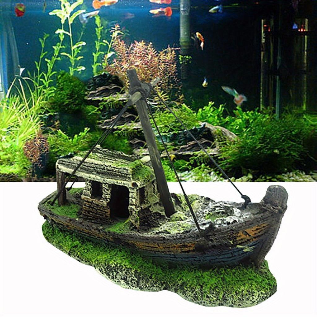 Aquarium Sand White - Aquarium Fish Tank Landscape Wreck Ship