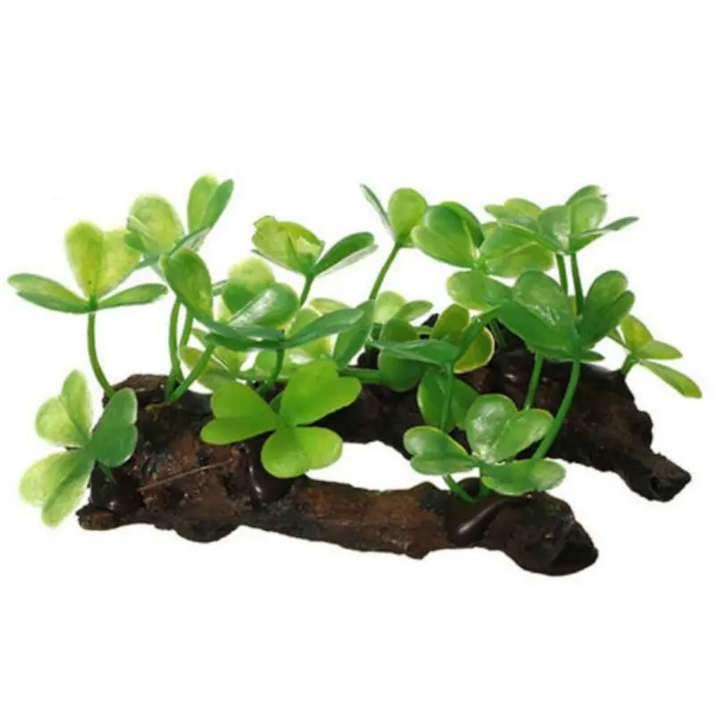 Plastic Artificial Turtle Tree - огляд і ціна Planted Aquarium With Driftwood