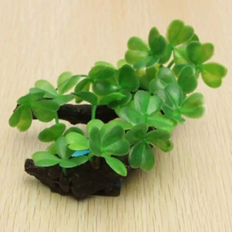 Plastic Artificial Turtle Tree - огляд і ціна Planted Aquarium With Driftwood