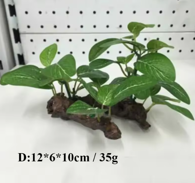Plastic Artificial Turtle Tree - огляд і ціна Planted Aquarium With Driftwood