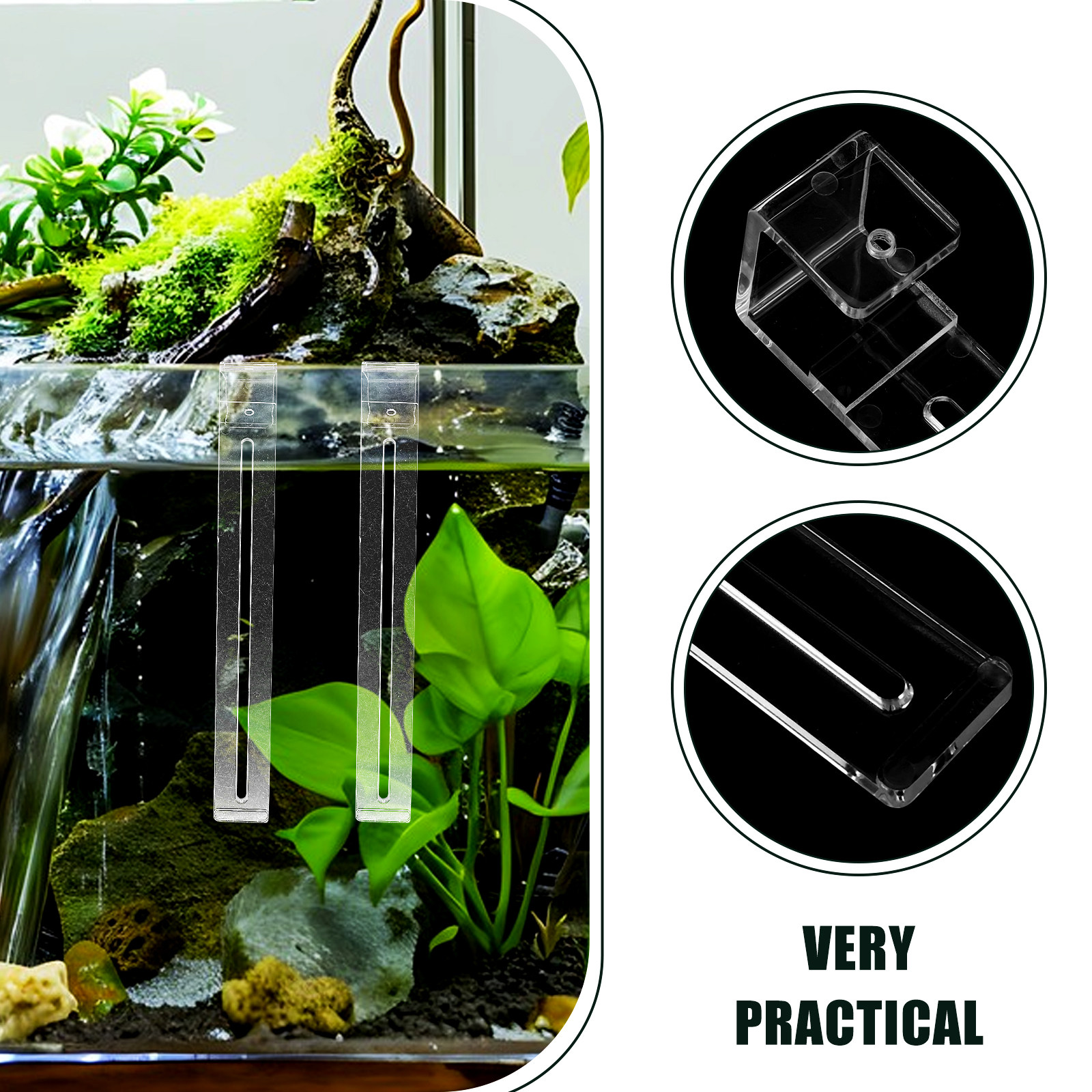 2Pcs Lightweight Sturdy Plasti - огляд і ціна Aquarium Planted Setup