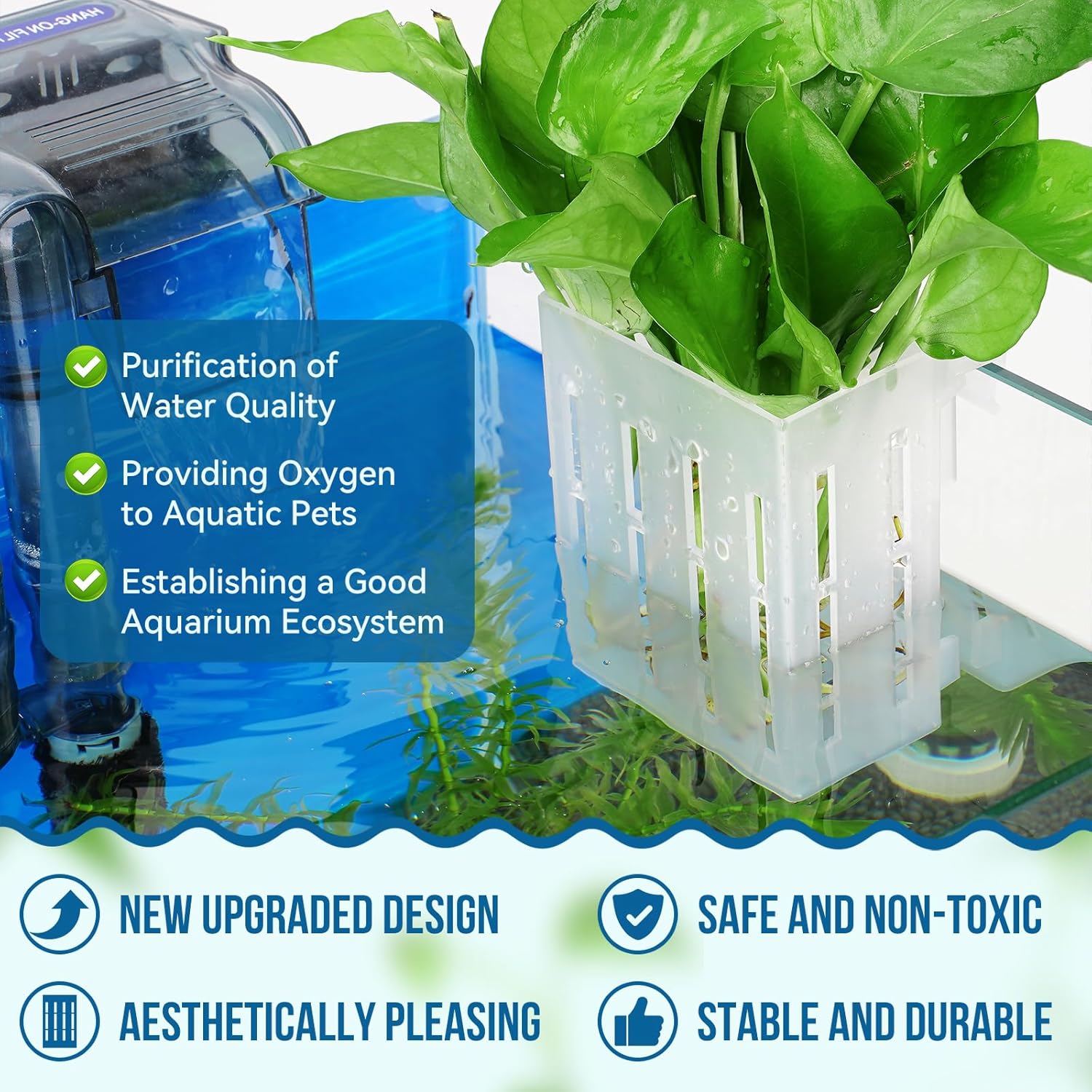 Large Aquarium Plant Holder wi - огляд і ціна Aquarium Planted Tank
