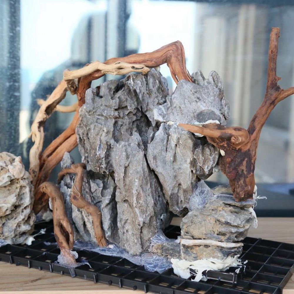 N1N Wood Reptile Tank Backgrou - огляд і ціна Planted Aquarium With Driftwood