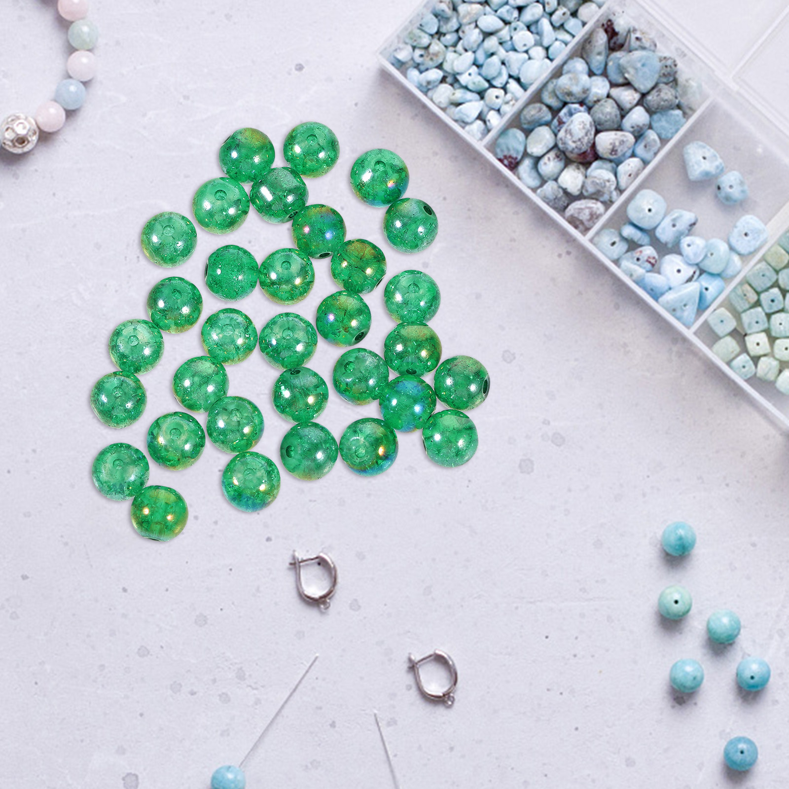 50Pcs Glass Beads Decor for Aq - огляд і ціна Aquarium Planted Tank
