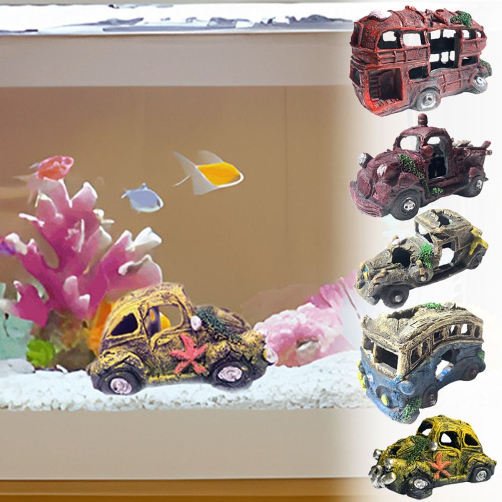 Multicolor Car Wreck Aquarium  - огляд і ціна Aquarium Sand White