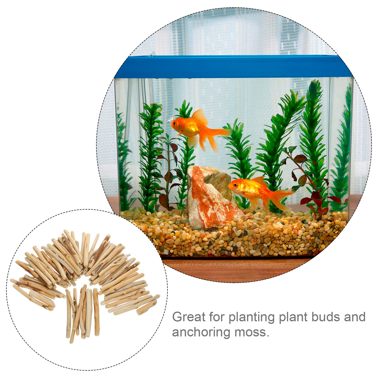 1Set Natural Driftwood Decorat - огляд і ціна Planted Aquarium With Driftwood