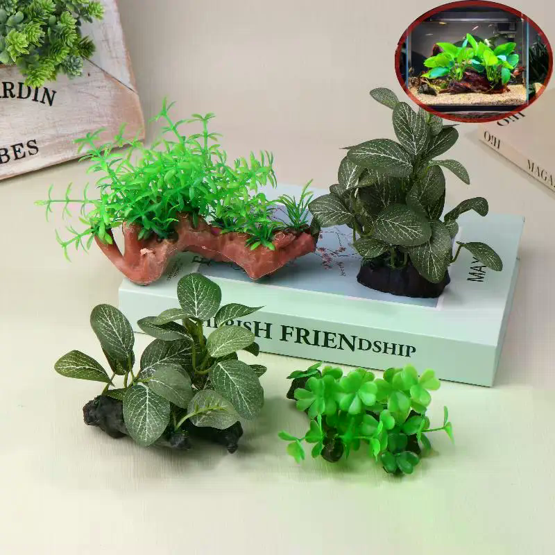 Artificial Driftwood Plant For - огляд і ціна Planted Aquarium With Driftwood