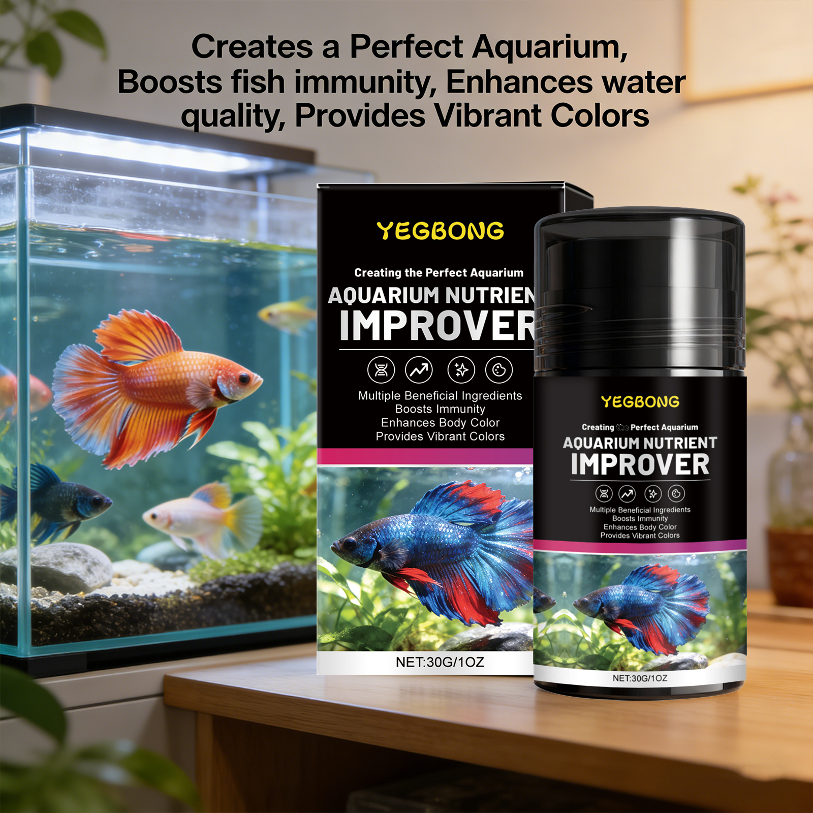 Aquarium Nutrient Improver Pro - огляд і ціна Aquarium Plant Fertilizer