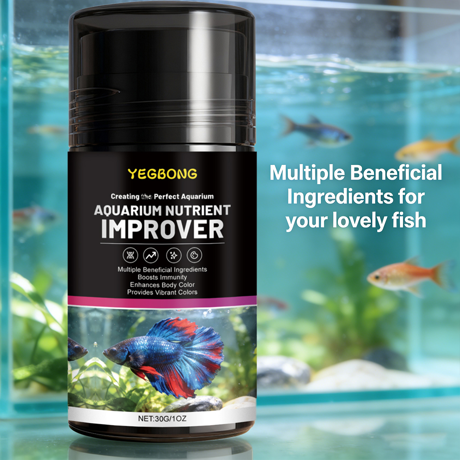 Aquarium Nutrient Improver Pro - огляд і ціна Aquarium Plant Fertilizer