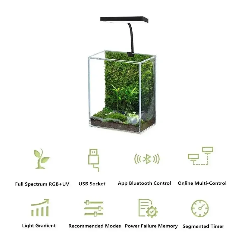 WEEK AQUA Mini 9 Pro USB Nano  - огляд і ціна Aquarium Plant Light Spectrum