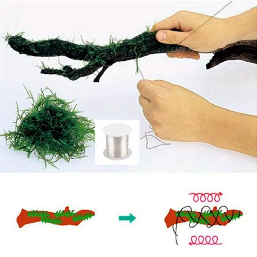 1Roll DIY Moss Line Binding Li - огляд і ціна Planted Aquarium With Driftwood