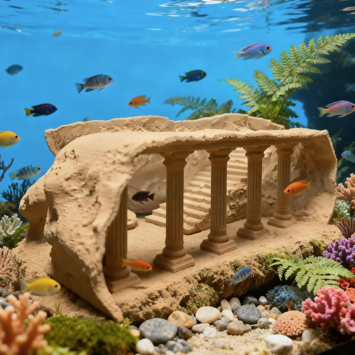 3D Castle Aquarium Decoration, - огляд і ціна Aquarium Sand White