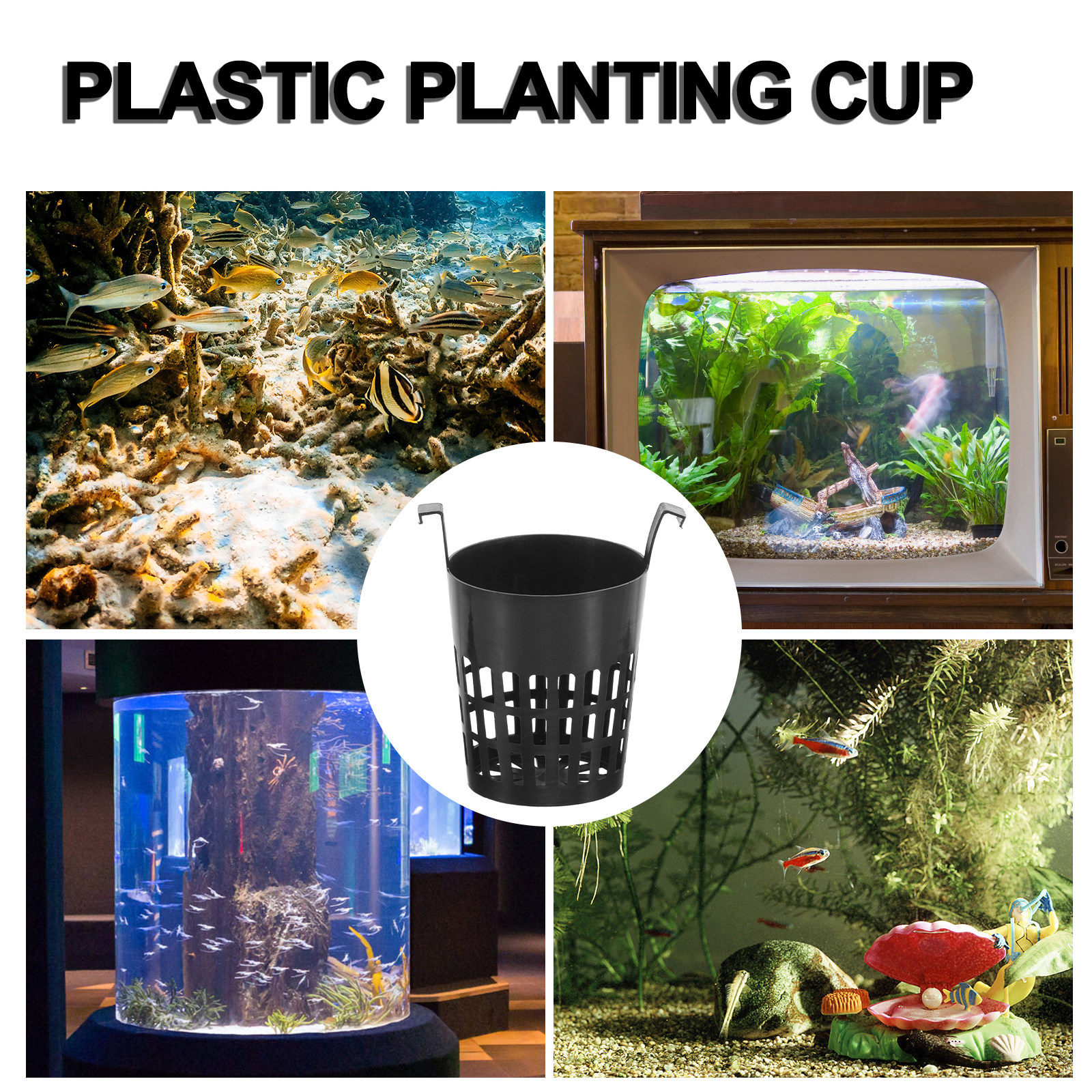 6Pcs Water Plant Cup Hydroponi - огляд і ціна Aquarium Plant Nursery