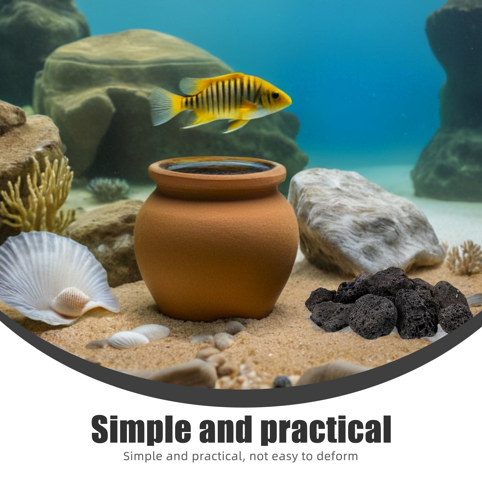 1Pack Volcanic Stone Decoratio - огляд і ціна Aquarium Planted Tank