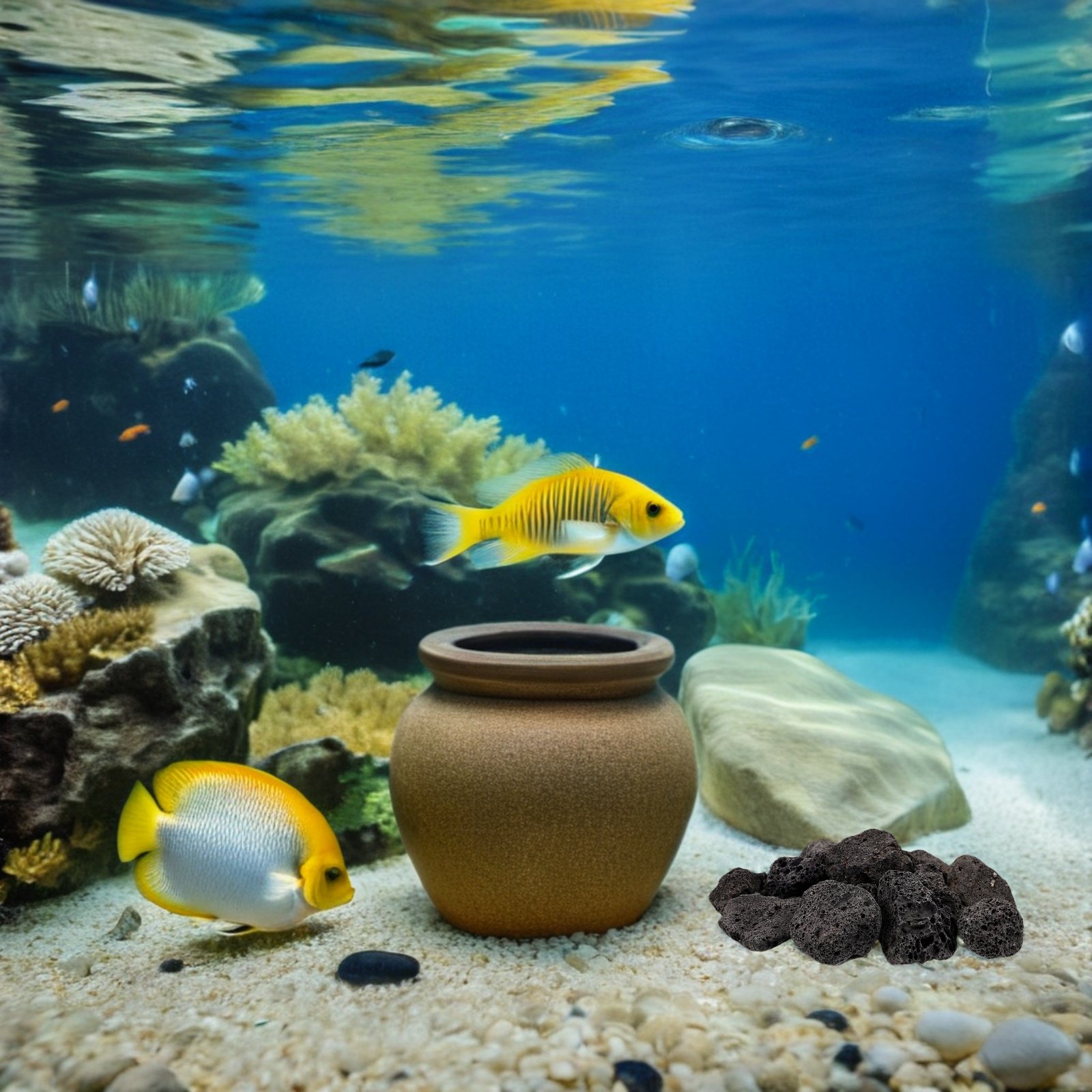 1Pack Volcanic Stone Decoratio - огляд і ціна Aquarium Planted Tank